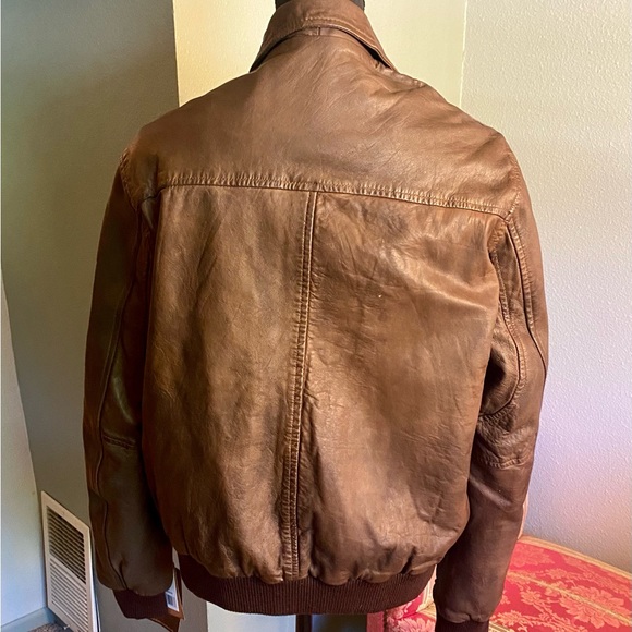BH Vintage Leather Bomber Jacket New With Tags - Picture 2 of 7